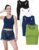 TADANG 4 Pieces Crop Tank Tops for Women, Sleeveless Racerback Crop Sports Top, Cropped Workout Tops Running Yoga