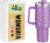 QEAGVJ 40oz Leopard Tumbler With Handle And Straw Lid, Insulated Reusable Cup Leakproof Water Bottle
