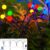 ZeHaiYlf New Upgraded Solar Swaying Lights，Solar Garden Lights,Firefly Lights Outdoor Waterproof ，4 Pack 32 LEDs Solar Outdoor Lights，Yard Patio Pathway Decoration