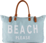 Lamyba Beach Tote Bag for Women Waterproof Sandproof