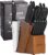 Kitchen Knife Set,Knife Sets for Kitchen with Block and Sharpener，15 Pcs High Carbon Stainless Steel Block Knife Set and 6 Steak Knives