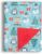 Donsonny Baby Blanket for Boys Girls Soft Minky with Double Layer Dotted Backing, Cartoon Printed 30 x 40 Inch Receiving Blanket (Christmas Snowman)