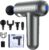 Deep Tissue Muscle Massage Gun USB Rechargeable Super Quiet Percussion Massage Gun 6 Speeds Handheld Electric Massager Body Massage with 4 Massage Heads and 2 USB Charging Cables, Grey