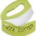 Suanyok Premium Pizza Cutter Food Chopper-Super Sharp Blade Stainless Steel Pizza Cutter Rocker Slicer with Protective Sheath Multi Function Pizza Knife Kitchen Tools,Dishwasher Safe (Pink)