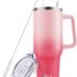 MaxBase 40 oz Tumbler with Handle and Straw Lid, Insulated Reusable Stainless Steel Travel Mug Keeps Drinks Cold up to 34 Hours, 100% Leakproof Bottle for Water, Iced Tea or Coffee, Smoothie and More