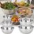 QQYIDA Rust Steel Light Luxury Thickened Multi-Functional Large Basin New Stainless Steel Basin Set Soup Basin Stainless Steel Water Basin (580ml)