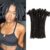 4 inch Loc Extension Human Hair 40 Strands 0.4cm Width 100% Full Handmade Permanent Loc Extension Human Hair for Women/Men Can Be Dyed Bleached Curled