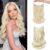 Invisible Wire Hair Extensions with Transparent Wire Adjustable Size 4 Secure Clips Long Body Wavy Secret Hair Extensions/Hairpiece 20inch