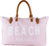 Lamyba Beach Tote Bag for Women Waterproof Sandproof
