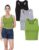 TADANG 3 Pieces Crop Tank Tops for Women, Sleeveless Racerback Crop Sports Top, Cropped Workout Tops Running Yoga Tanks