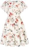 Girls Floral Dresses Flutter Ruffle Sleeve Summer Chiffon Dress for Kids 6-12 Y