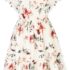 Girls Floral Dresses Flutter Ruffle Sleeve Summer Chiffon Dress for Kids 6-12 Y