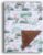 Donsonny Baby Blanket for Boys Girls Soft Minky with Double Layer Dotted Backing, Primary Forest Printed 30 x 40 Inch Receiving Blanket (Forest Rabbit)