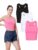 TADANG 3 Pieces Crop Tank Tops for Women, Sleeveless Racerback Crop Sports Top, Cropped Workout Tops Running Yoga Tanks