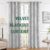 Treatmentex Velvet Grey Blackout Curtains for Bedroom 63inch Short Gray Corduroy Curtain Panels for Living Room Darkening Double Layer Grommet Top Striped Window Drapes 2PCS 52″ inch