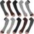 AoOnZan 5 Pairs Knit Arm Warmers Thumb Hole for Women Girls, Wrist Fingerless Gloves Long Sleeve Mittens