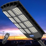AllEASY 1600W Solar Street Light Outdoor Waterproof, 180000Lm 1536LEDs Solar Parking Lot Lights Dusk to Dawn with Motion Sensor Remote Control, LED Security Flood Lights for Yard, Barn, Path