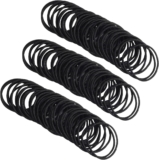 150PCS Black Hair Ties, elastic Hair Ties No Damage Ponytail Holder，for Thick and Curly Hair Hair Elastic Band，for Women or Men