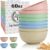 Homienly Cereal Bowl Set, Wheat Straw Fiber Unbreakable Lightweight Bowls Set (Light, 60 OZ)