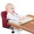 Hook On High Chair with Removable Dining Tray, Folding Portable Clip on Table High Chair, Baby Chair with Storage Bag for Indoor/Outdoor, Red