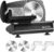 Adortec Electric Deli Meat Slicer Machine for Home Use with 2 Sets of Blades &Food Pushers, Black