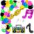 70s 80s 90s Party Decorations Balloon Garland Arch Kit, Inflatable Radio Boom Box Gold Confetti Balloons Chains Retro Inflatable Guitar Balloons for Back to 70s 80s 90s Hip Hop Birthday Supplies