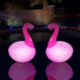 Floating Pool Lights, 2 Packs Solar Flamingo LED Pool Lights That Float, Waterproof Glow in The Dark Inflatable Solar Powered Flamingo Lights for Swimming Pool, Party, Garden, Patio, Outdoor Decor