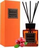 Red Curren Reed Diffuser Set High-end Fragrance Liquid Room Freshener with 5 Diffuser Sticks for Furniture Aromatherapy, Purify The Air