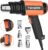 TDAGRO Heat Gun 1600W, Dual Temperature Selection with 5 Nozzles 572℉& 1112℉, Cordless Heat Gun Fast Heating for Shrink PVC Tubing/Wrapping/Crafts, Epoxy Resin, Sticker Remover and Stripping Paint