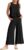 Prinbara Women’s Summer 2 Piece Outfits Sleeveless Round Neck Ruffle Tank Crop Top Wide Leg Pants Set with Pockets