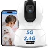 4MP Indoor Camera,2.4/5GHz WiFi Security Cameras,Wireless 5g Pet Camera with Phone App for Dog,Cat,Puppy, Baby Monitor with Night Vision, Motion Tracking, Sound Alerts