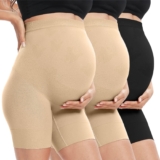 XNHAN Secret Fit Shaper Panty – Seamless Maternity Shapewear for Dress, Belly Support, Prevent Thigh Chaffing, S-XXXL