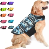 Dogcheer Dog Life Jacket, Dog Life Swim Vest Camo Reflective Pet PFD Float Vest, Puppy Floatation Vest with Enhanced Buoyancy and Rescue Handle for Small Medium Large Dogs Swimming Boating