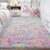 Area Rugs for Bedroom Living Room: 4×6 Super Soft Fluffy Shaggy Plush Fuzzy Rugs Carpet for Kids Girls Baby Nursery Dorm Room Teen Room Decor Rainbow