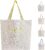 Misvivaus Tote canvas large travel bag,embroidery shoulder casual bags,fashion gift for women and girls