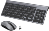 LeadsaiL Wireless Keyboard and Mouse Combo, Wireless USB Mouse and Computer Keyboard Set, Compact and Silent for Windows Laptop, Desktop, PC