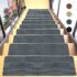 JAYFAN Stair Treads for Wooden Steps Indoor Stair Treads Rugs Anti Slip Stair Treads 8.6″ X 27.2″ (15-Pack) Carpet for Stairs Runner Non Slip Carpet Mat Rugs Spiral Staircase kit for Elder and Kids