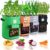4 Pack 10 Gallon Potato Grow Bags with Flap, Thick Fabric Planting Bag, Garden Planter Pots with Durable Handles & Harvest Window for Tomato, Vegetable, Fruits, and Flower