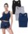 TADANG 3 Pieces Crop Tank Tops for Women, Sleeveless Racerback Crop Sports Top, Cropped Workout Tops Running Yoga Tanks