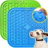TDZWIN Licking Mat for Dogs, Dog Licking Mat Slow Feeder Dog Bowls, Peanut Butter Lick Pad with Suction Cups for Anxiety Relief Perfect for, Treats, Yogurt BPA Free (2 Pack)