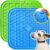 TDZWIN Licking Mat for Dogs, Dog Licking Mat Slow Feeder Dog Bowls, Peanut Butter Lick Pad with Suction Cups for Anxiety Relief Perfect for, Treats, Yogurt BPA Free (2 Pack)