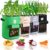 neoaer Potato Grow Bags with Flap 4 Pack, Thick 10 Gallon Fabric Planting Bag, Garden Planter Pots with Durable Handles & Harvest Window for Tomato, Vegetable, Fruits, Flower