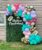 Alice in Onederland Balloon Garland Arch Kit, 158pcs 5″ 10″ 18″ Lake Blue Hot Pink Balloons for Wonderland Themed Birthday Baby Shower Girl Summer Tea Party Decorations