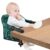 Hook On Chair, Safe and High Load Design, Fold-Flat Storage and Tight Fixing Clip on Table High Chair, Removable Seat Cushion, Attach to Fast Table Chair (Dark Green)