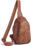 YIQUN Sling Bag for Women Leather Fanny Pack Crossbody Bags for Women Fashion Fanny Packs for Women for Travel Hiking