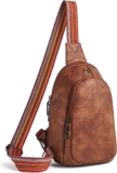 YIQUN Sling Bag for Women Leather Fanny Pack Crossbody Bags for Women Fashion Fanny Packs for Women for Travel Hiking