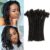 8 Inch 30 Strands 100% Real Dreadlock Extensions Human Hair Handmade Permanent Loc Extensions For Women/Men Can Be Dyed ,Curled And Bleached