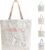 Misvivaus Tote canvas large travel bag,embroidery shoulder casual bags,fashion gift for women and girls