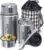 KOPOK Thermoses for hot food, soup thermoses, Insulated Lunch Container Hot Food Jar Stainless Steel Vacuum Bento with Spoon for Offic Picnic Travel Outdoors (Silver(2 Pack))