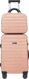 Feybaul Luggage Set 2PCS Suitcase PC+ABS Carry On Luggage with Spinner Wheel